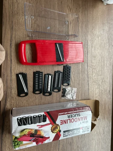 Clique para visualizar em tela cheia Fatiado Profissional de Legumes Multifuncional 10 em 1 + BRINDE photo review